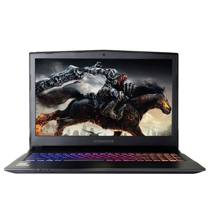 한성컴퓨터 노트북 X57K BossMonster Lv.77S2 (i7-7700HQ 39.62cm 8G SSD250G GTX1050Ti 4G), 혼합색상 대표 이미지 - 롤 게이밍 노트북 추천