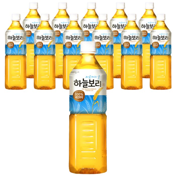 웅진 하늘보리, 1L, 12개 대표 이미지 - 보리차 음료수 추천