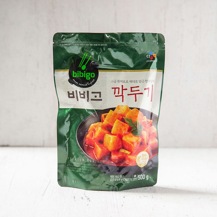 비비고 깍두기, 500g, 1개 대표 이미지 - 깍두기 추천