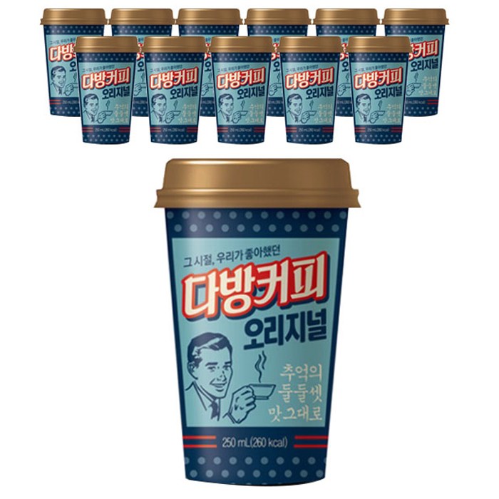 동원에프엔비 소와나무 다방 커피 오리지널, 250ml, 12개 대표 이미지 - 편의점 커피 추천