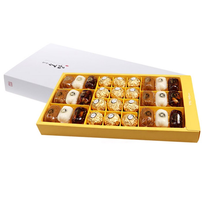 합격의 염원 수능선물세트 5호, 땅콩엿 6p + 호박엿 6p + 생강엿 6p + 페레로로쉐 12p, 1세트 대표 이미지 - 합격 기원 선물 추천