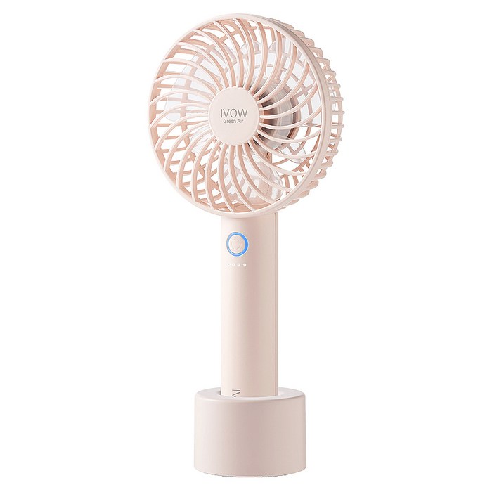 아이보우 그린에어 휴대용 선풍기 배터리 일체형, BMF-2600I, Blossom Pink 대표 이미지 - 휴대용 선풍기 추천