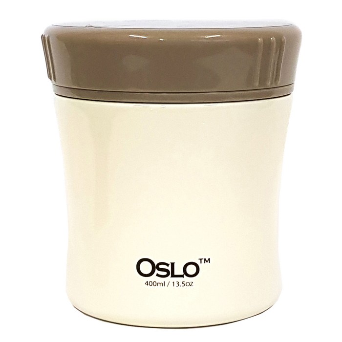 오슬로 스텐 304 펄 푸드자 죽통, 아이보리, 400ml, 1개 대표 이미지 - 수능 도시락 추천