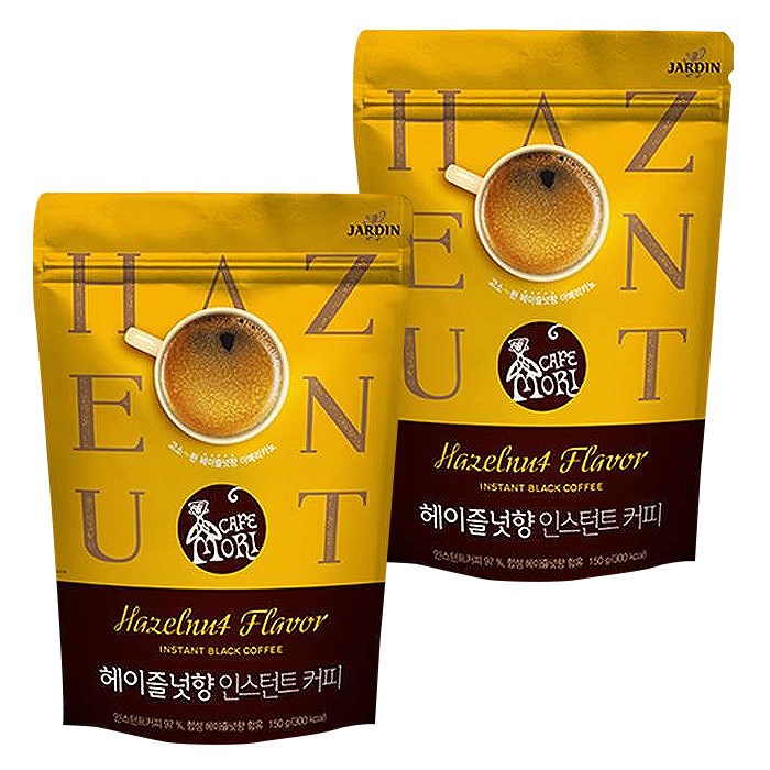 쟈뎅 까페모리 헤이즐넛향 인스턴트커피 리필형, 150g, 2개 대표 이미지 - 헤이즐넛 커피 추천