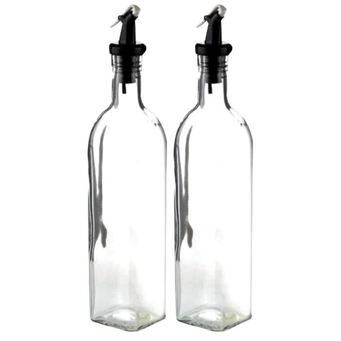 시노글라스 그레이 오일병 블랙, 500ml, 2개 대표 이미지 - 소스통 추천