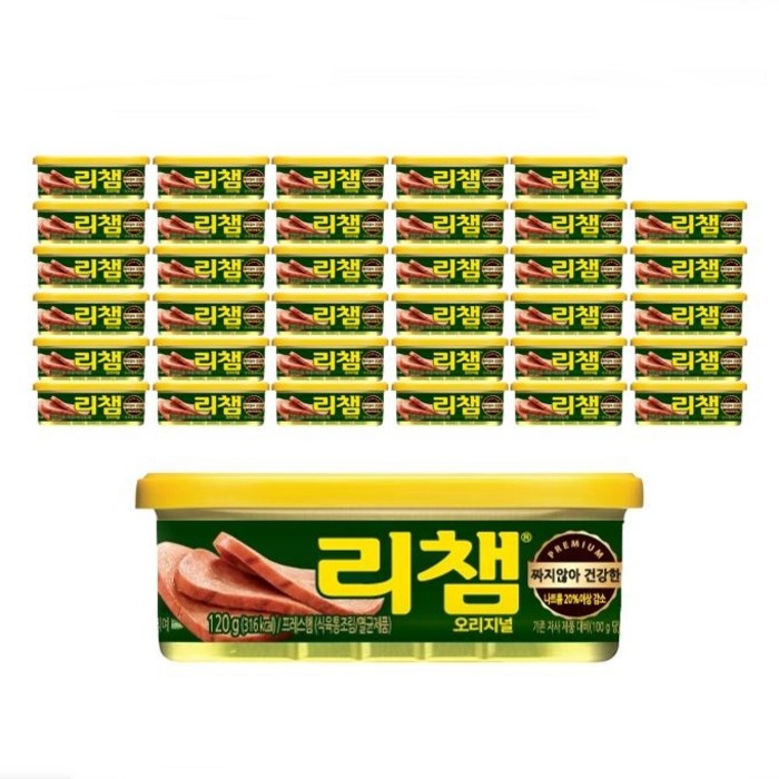 리챔 오리지널 햄통조림, 120g, 36개 대표 이미지 - 제조사별 햄 추천