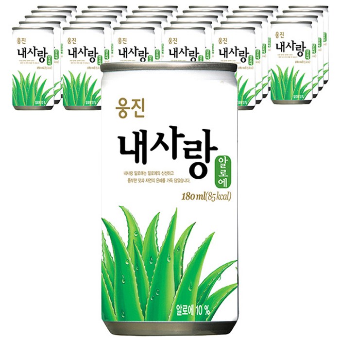 웅진 내사랑 알로에, 180ml, 30개 대표 이미지 - 감귤주스 추천