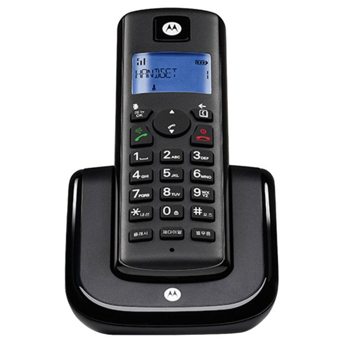 모토로라 1.7 GHz 디지털 무선 전화기 T201A, T201A (블랙) 대표 이미지 - 무선전화기 추천