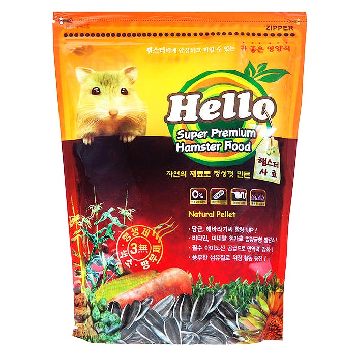 헬로 수퍼 프리미엄 햄스터 사료, 1.1kg, 1개 대표 이미지 - 햄스터 사료 추천