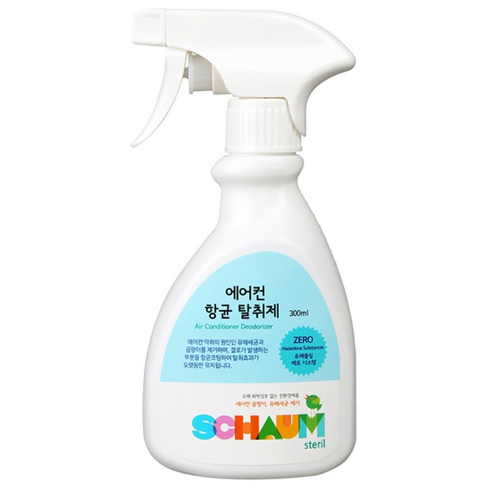 샤움 에어컨 항균탈취제 블루 용기, 300ml, 1개 대표 이미지 - 에어컨 청소 추천