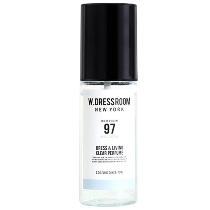 더블유드레스룸 드레스 앤 리빙 클리어 퍼퓸 70ml, No 97 에이프릴코튼, 1개 대표 이미지 - 섬유향수 추천