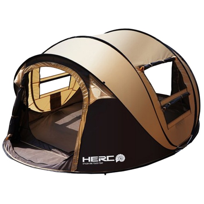 HERC 원터치텐트 빅, 브라운, 5~6인용 대표 이미지 - 원터치 텐트 추천