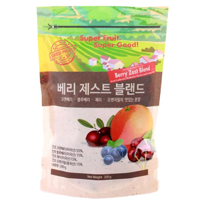 딜라잇가든 베리 제스트 블랜드 건과일믹스, 200g, 1개 대표 이미지 - 베지가든 추천
