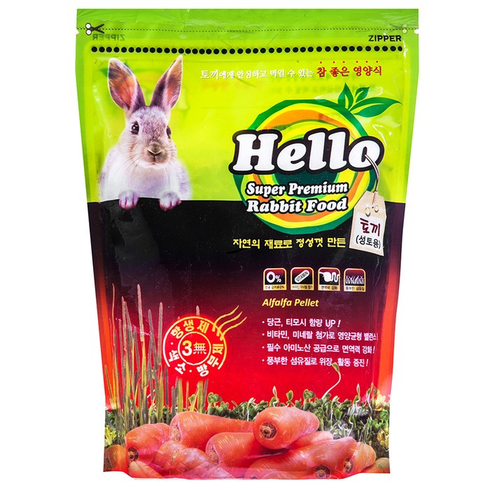 Hello 성토용 토끼사료, 1.1kg, 1개 대표 이미지 - 토끼 사료 추천