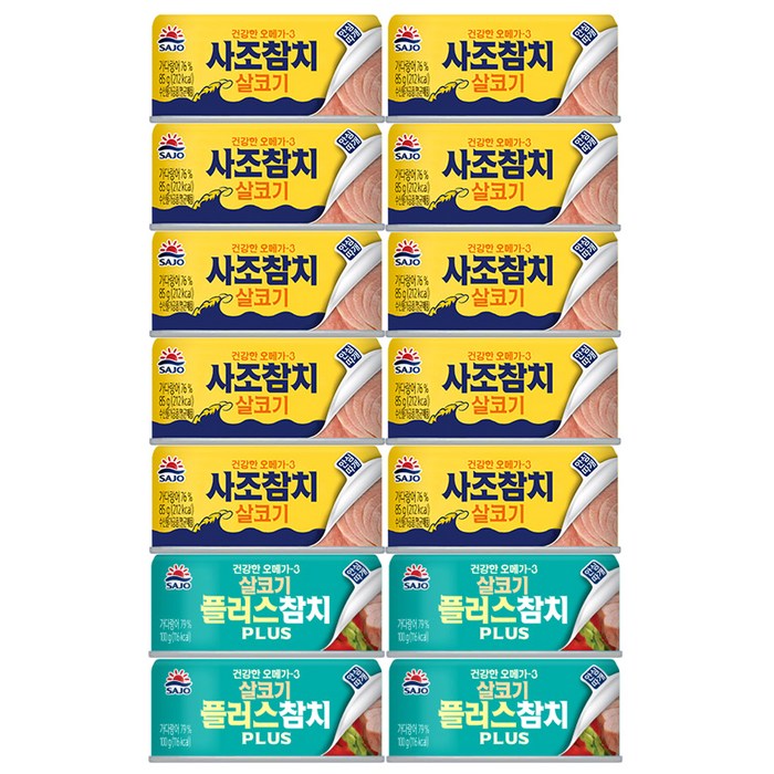 사조 안심따개 살코기참치 85g x 10p + 살코기플러스 참치 안심따개 100g x 4p, 1세트 대표 이미지 - 저탄고지 식품 추천
