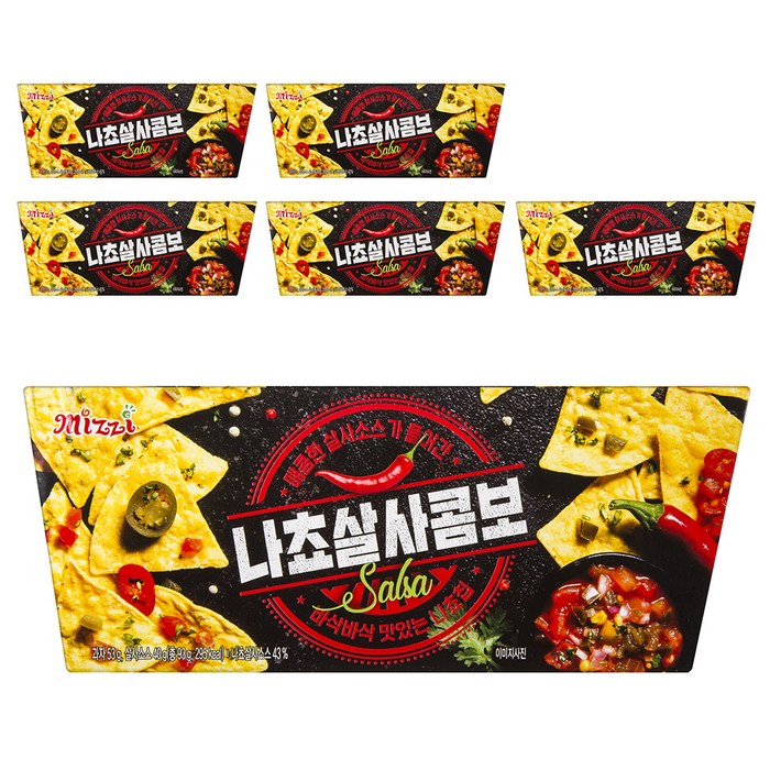 미찌푸드 나쵸살사콤보, 93g, 6개입 대표 이미지 - 나초 추천