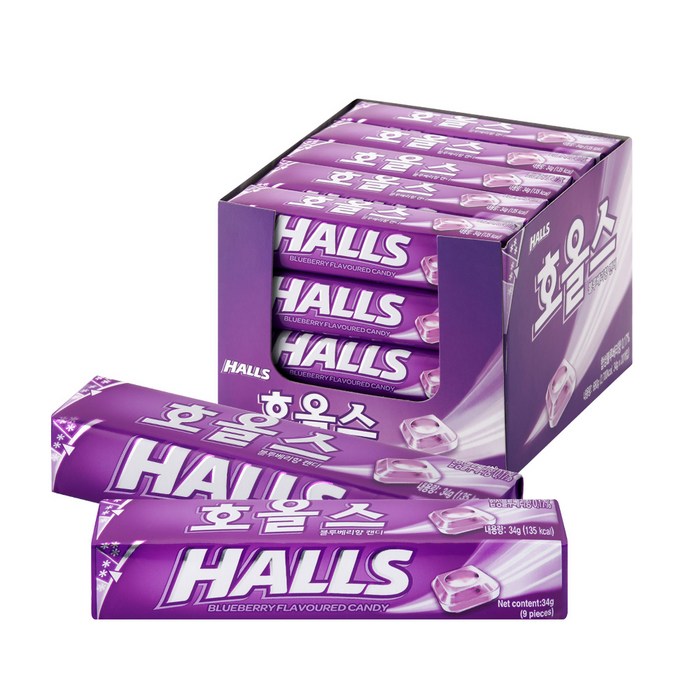 호올스 블루베리향 캔디, 34g, 20개 대표 이미지 - 입가심 사탕 추천