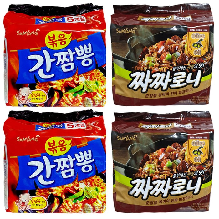 삼양 볶음간짬뽕 10p + 짜짜로니 10p, 20개 대표 이미지 - 춘장 추천