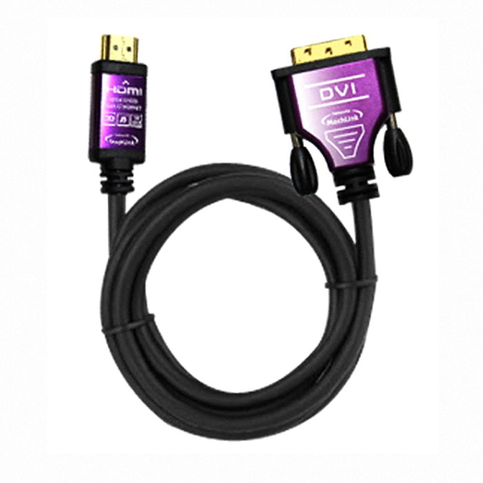 마하링크 HDMI to DVI-D Ver 1.4 프리미엄 케이블 1.2m, HDMI-DVI(1.2m) 대표 이미지 - HDMI to DVI 케이블 추천