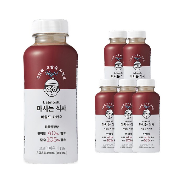 랩노쉬 마시는 식사 마일드 카카오, 350ml, 6개 대표 이미지 - 마시는 프로틴 추천