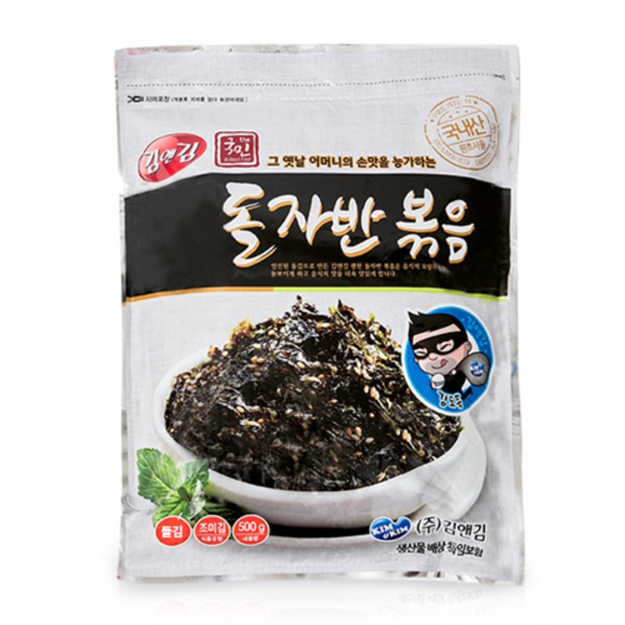 김앤김 & 더국민 광천 돌자반 볶음, 500g, 1개 대표 이미지 - 반찬 배달 추천