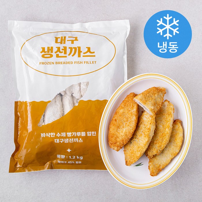 대구 생선까스 20ea (냉동), 1.2kg, 1개 대표 이미지 - 피쉬볼 추천