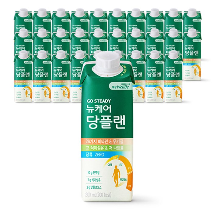 대상웰라이프 뉴케어 당플랜 당뇨환자영양식, 200ml, 30개 대표 이미지 - 당뇨 영양제 추천