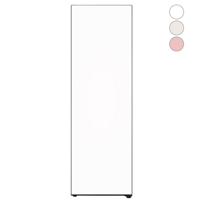 [색상선택형] LG전자 컨버터블 패키지 오브제컬렉션 냉동고 324L 글라스 방문설치, 크림 화이트