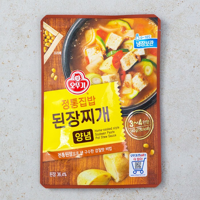 정통집밥된장찌개양념, 140g, 1개 대표 이미지 - 고기집 된장찌개 추천