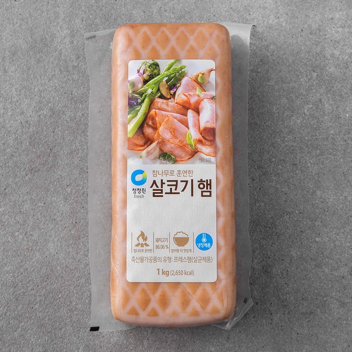 청정원 참나무로 훈연한 살코기햄, 1kg, 1개 대표 이미지 - 제조사별 햄 추천