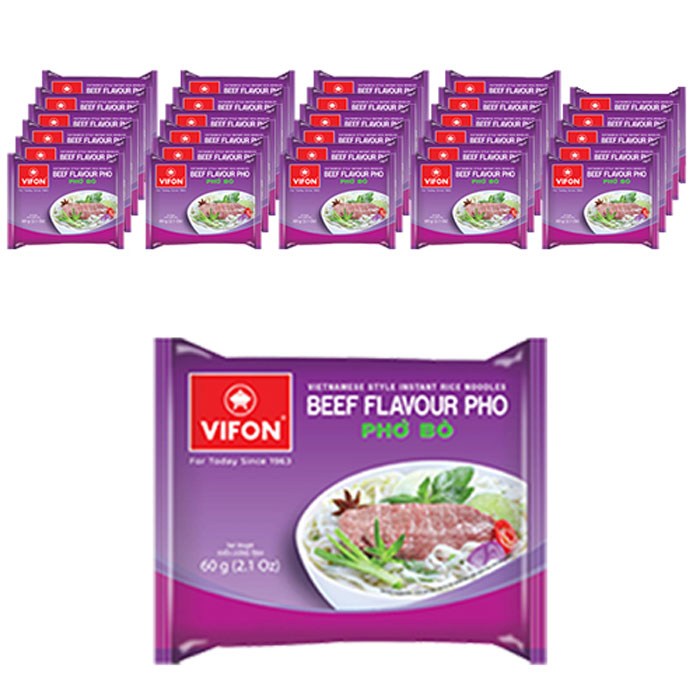 비폰 포보 베트남 쌀국수 즉석라면 소고기맛, 60g, 30개 대표 이미지 - 베트남 쌀국수 추천