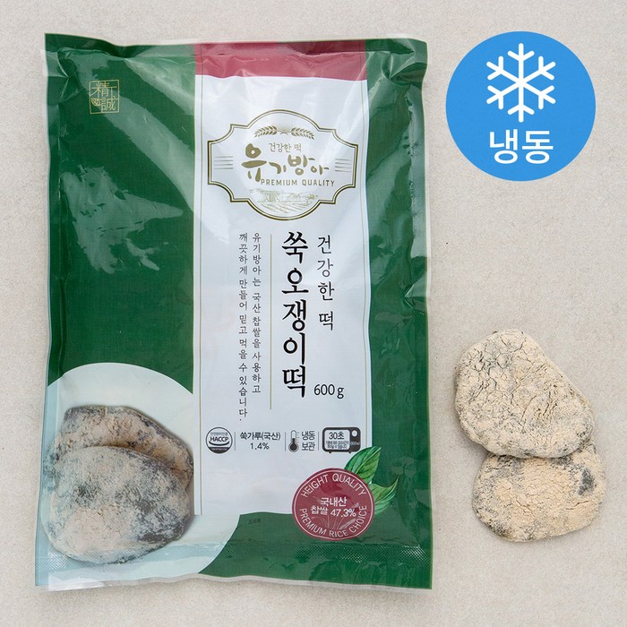 유기방아 쑥오쟁이떡 (냉동), 600g, 1개 대표 이미지 - 오쟁이 추천