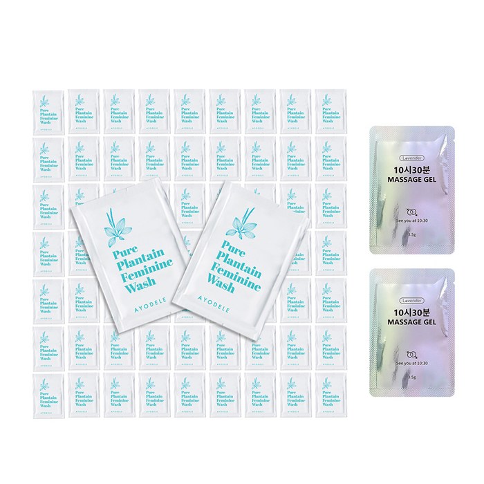 아요델 질경초 여성청결제 4ml x 250p+ 마사지 젤 3.5g x 2p, 1세트 대표 이미지 - 일회용 여성청결제 추천