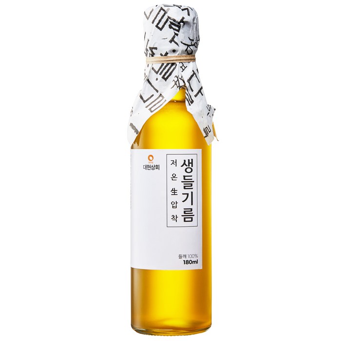 대현상회 저온생압착 생들기름, 1개, 180ml 대표 이미지 - 들기름 추천