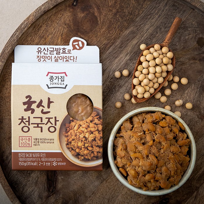 종가집 국산 청국장, 150g, 1개 대표 이미지 - 청국장 추천