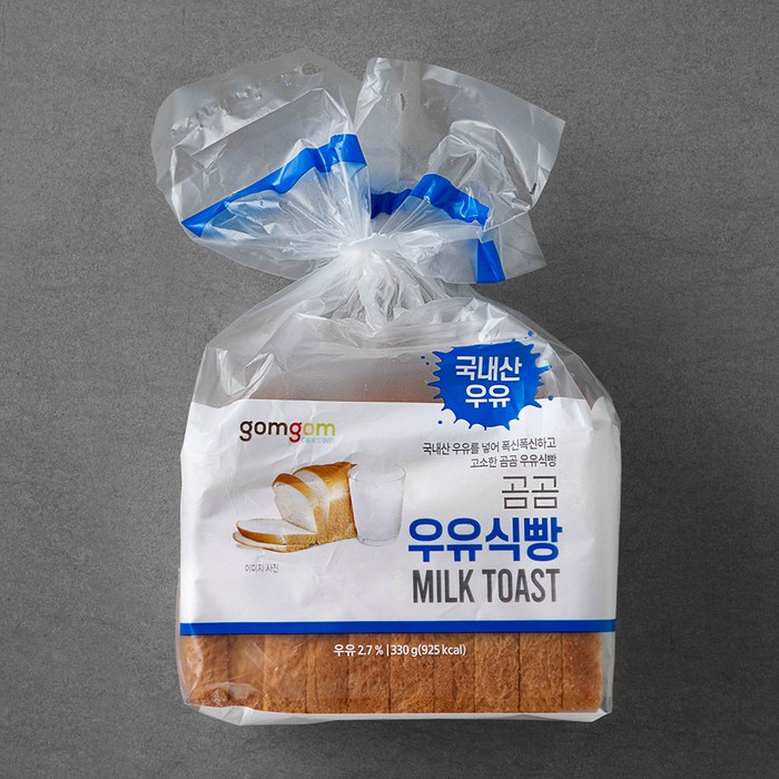 곰곰 우유식빵, 330g, 1봉 대표 이미지 - 식빵 추천