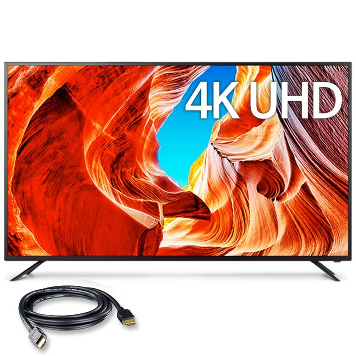 시티브 4K UHD LED TV, 138cm(55인치), HK550UDNTV, 스탠드형, 자가설치 대표 이미지 - 안드로이드 TV 추천