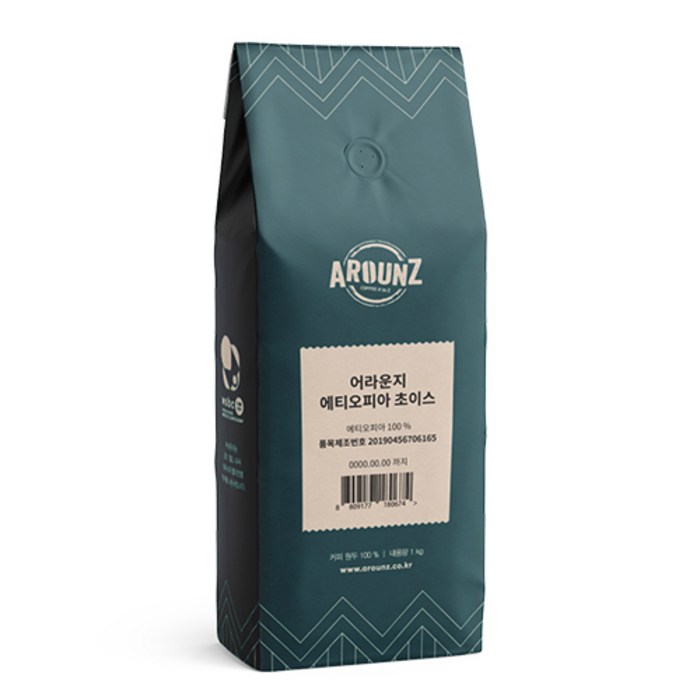 어라운지 에티오피아 초이스 커피, 홀빈, 1개, 1kg 대표 이미지 - 코스트코 커피 추천
