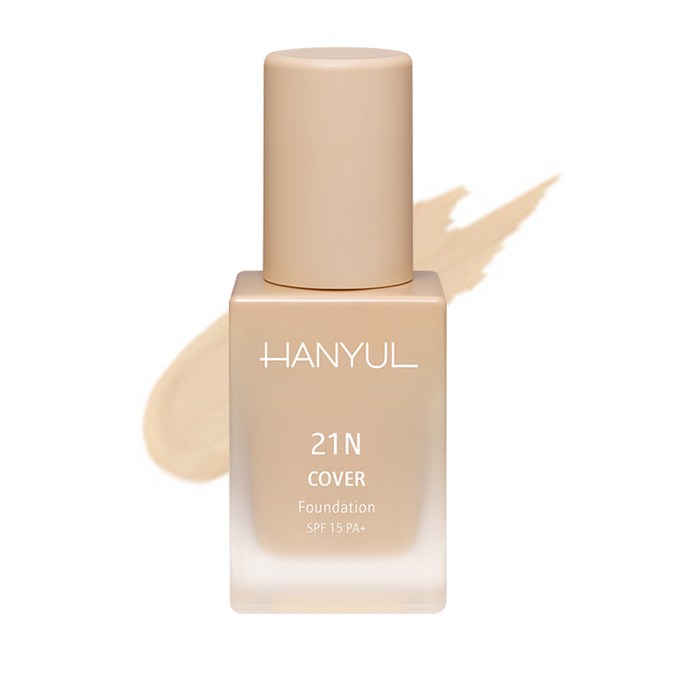 한율 커버 파운데이션 30ml, 21N 차분한 아이보리, 1개 대표 이미지 - 리퀴드 파운데이션 추천