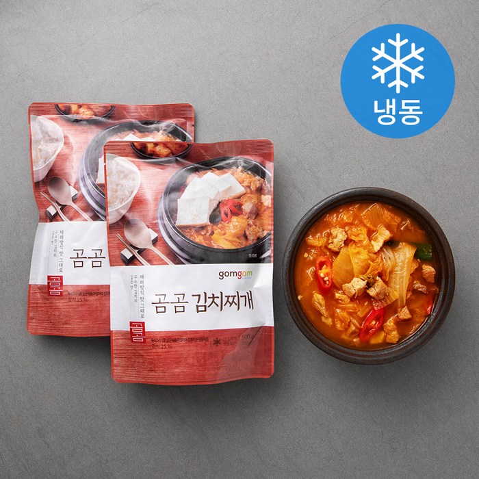 곰곰 냄비가득 김치찌개 (냉동), 500g, 2팩 대표 이미지 - 얼큰한 국물 추천