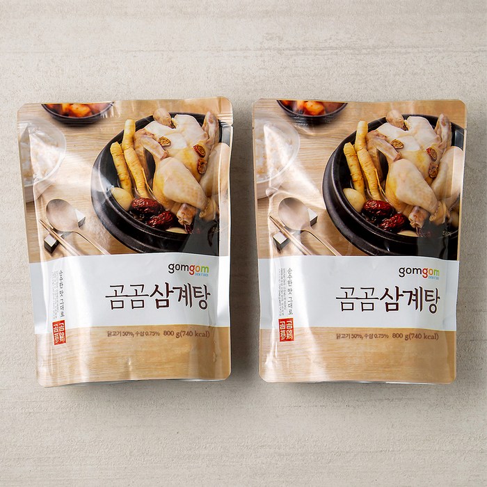 곰곰 삼계탕, 800g, 2개 대표 이미지 - 보양식 추천