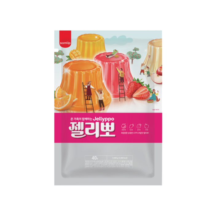 삼립 젤리뽀 40p, 60g, 40개입 대표 이미지 - 젤리 추천