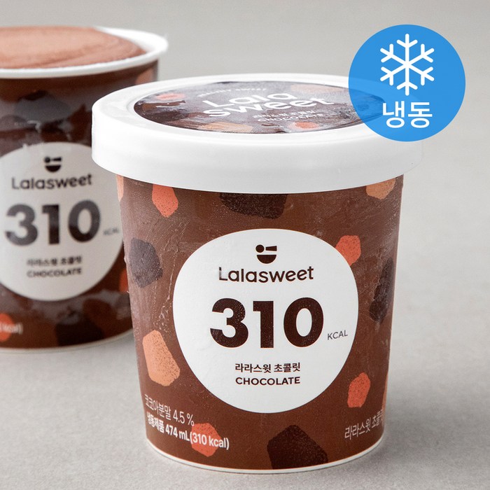 라라스윗 초콜릿 아이스크림 (냉동), 474ml, 1개 대표 이미지 - 모나카 아이스크림 추천