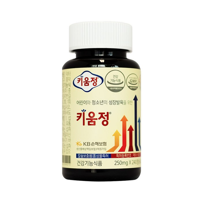 키움정 성장발육 건강기능식품, 240정, 1개 대표 이미지 - 키성장 영양제 추천