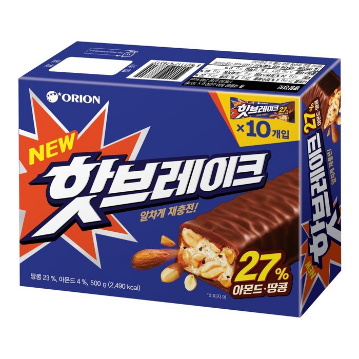 핫브레이크 초코바, 50g, 10개 대표 이미지 - 초코바 추천