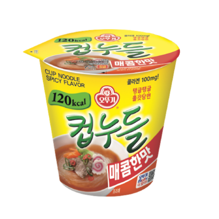 오뚜기 컵누들 매콤한맛 37.8g, 15개 대표 이미지 - 다이어트 라면 맛있는거 추천