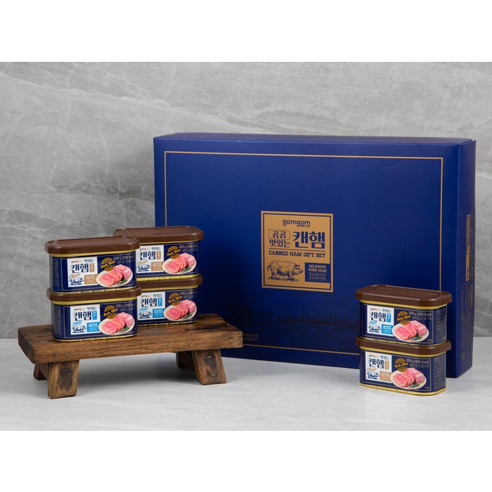 곰곰 맛있는 캔햄 선물세트 + 쇼핑백, 1세트 대표 이미지 - 햄 선물세트 추천