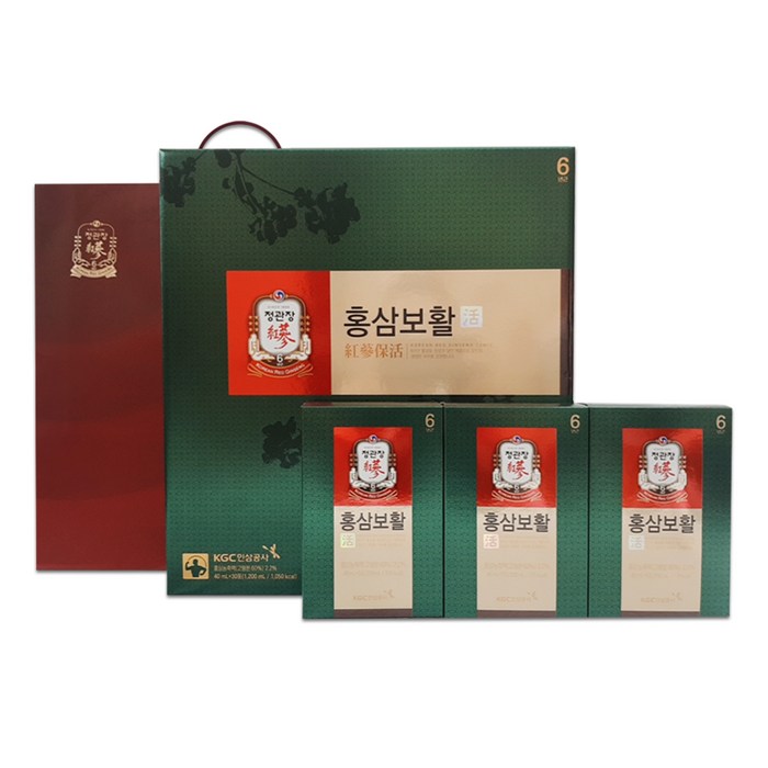 정관장 홍삼보활 30개입 + 쇼핑백, 1200ml, 1세트 대표 이미지