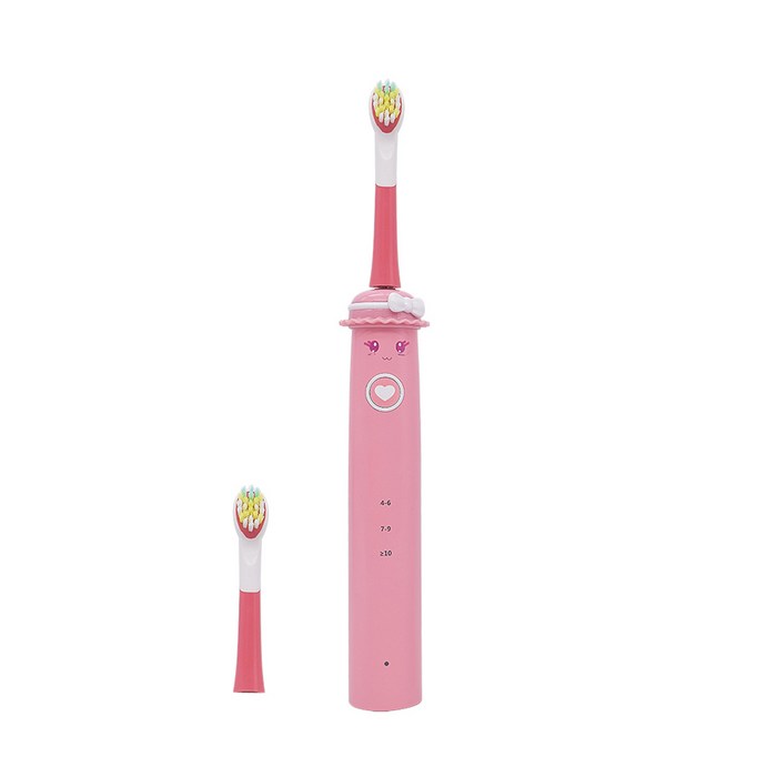 단미 클린케어 휴대용 충전식 어린이 음파 전동 칫솔, DA-CL300K(핑크)