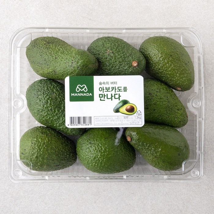 만나다 페루 아보카도, 1.5kg, 1개 대표 이미지 - 과카몰리 추천